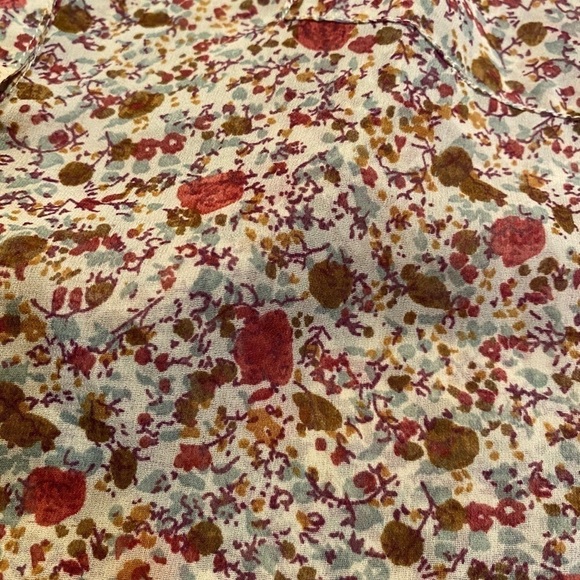 Band of Gypsies Sheer Floral Blouse Size Small - Picture 2 of 9